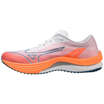 Zapatillas Para Correr Mizuno WAVE Rebellion Flash Hombre - Blancos / Plateados / Naranjas Claro -